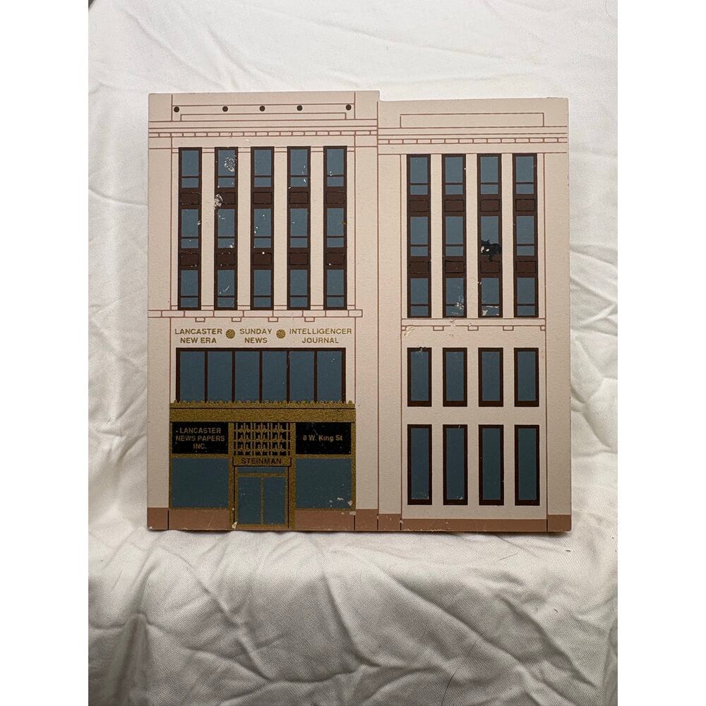The Cat's Meow Steinman Building Lancaster PA Wood Cutout 1993